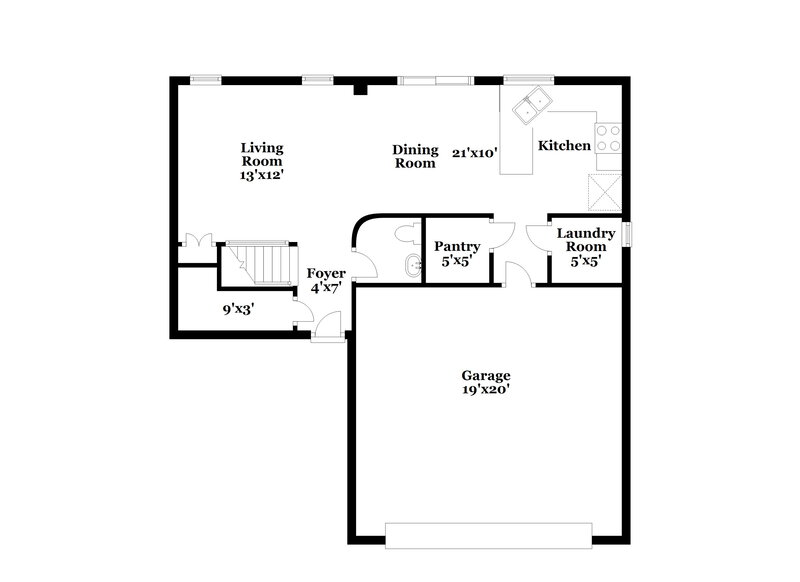 1,960/Mo, 7812 Esteem St Las Vegas, NV 89131 Floor Plan View