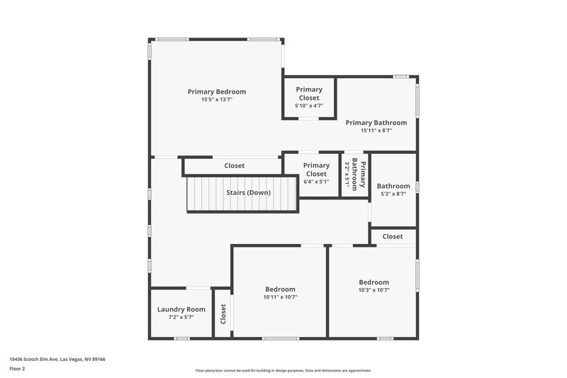 2,025/Mo, 10436 Scotch Elm Ave Las Vegas, NV 89166 Floorplan View 2