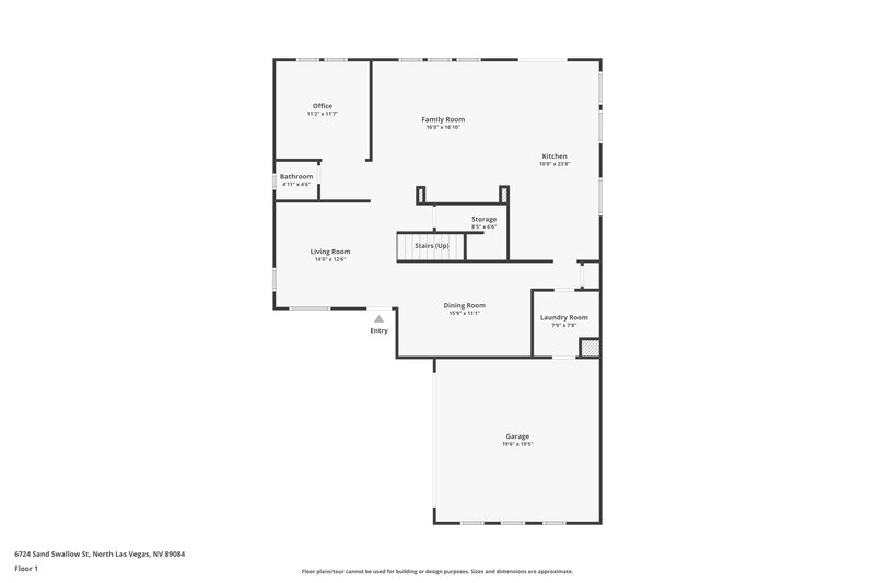 2,345/Mo, 6724 Sand Swallow St North Las Vegas, NV 89084 Floor Plan View