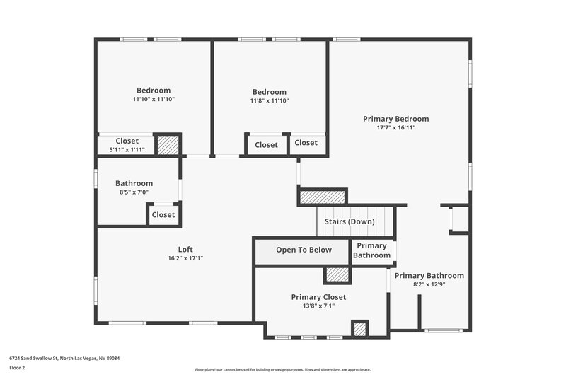 2,345/Mo, 6724 Sand Swallow St North Las Vegas, NV 89084 Floor Plan View 2