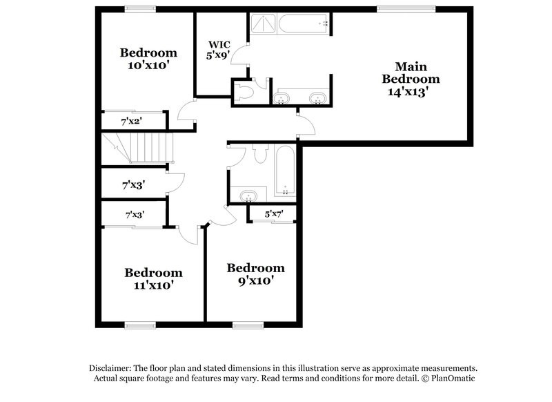 3,390/Mo, 992 White Glacier Ave Henderson, NV 89002 Floor Plan View 2