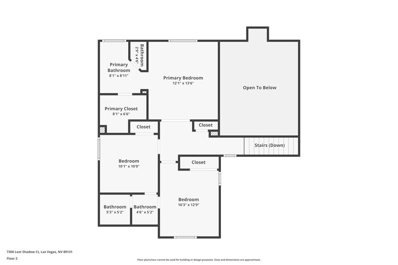 2,045/Mo, 7300 Lost Shadow Ct Las Vegas, NV 89131 Floorplan View 2