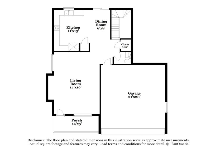 2,100/Mo, 1006 Grand Cerritos Ave Las Vegas, NV 89183 Floor Plan View