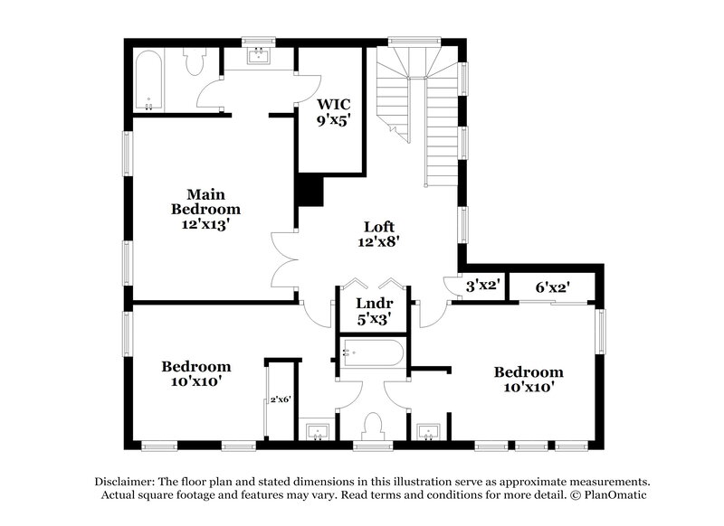 2,100/Mo, 1006 Grand Cerritos Ave Las Vegas, NV 89183 Floor Plan View 2