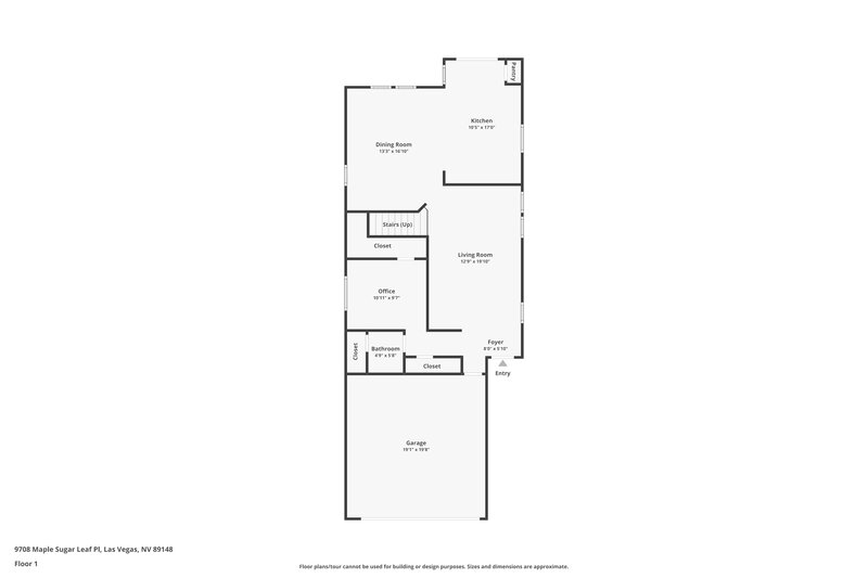 2,095/Mo, 9708 Maple Sugar Leaf Pl Las Vegas, NV 89148 Floor Plan View