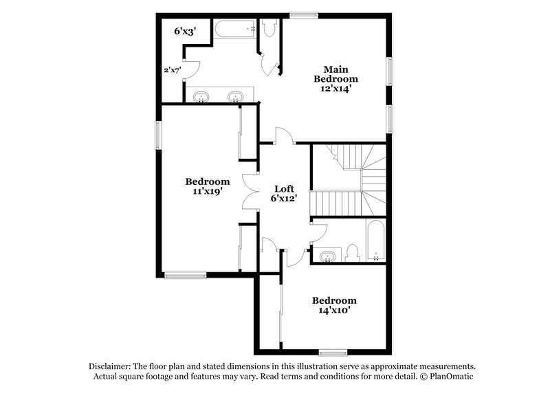 1,935/Mo, 717 Red Bark Ln Henderson, NV 89011 Floor Plan View 2