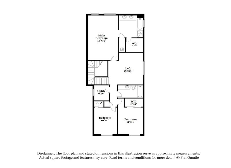 2,015/Mo, 4971 Gingerlyn St Las Vegas, NV 89122 Floor Plan View