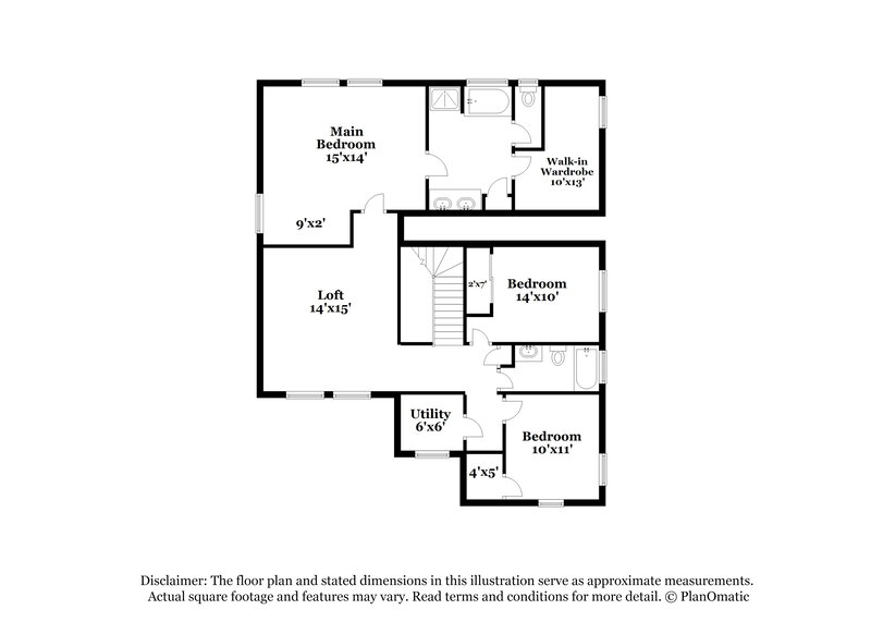2,395/Mo, 11076 Cherokee Landing St Las Vegas, NV 89179 Floor Plan View 2