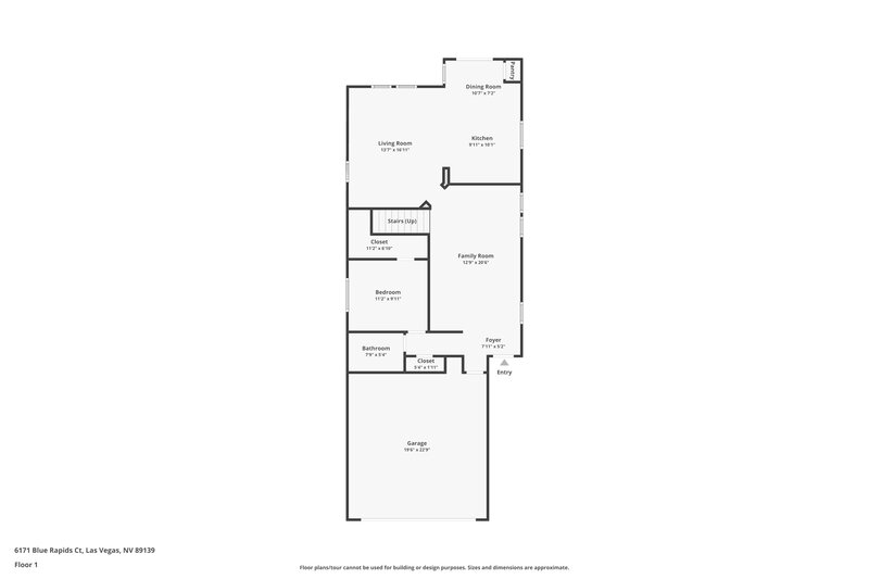 2,330/Mo, 6171 Blue Rapids Ct Las Vegas, NV 89139 Floor Plan View