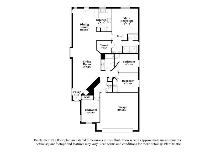 1,995/Mo, 2015 Pink Coral Dr North Las Vegas, NV 89031 Floor Plan View