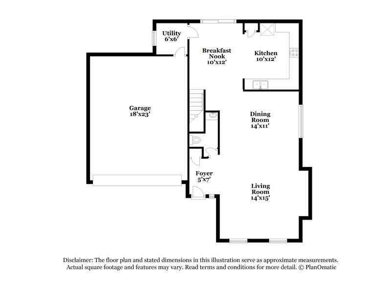 2,010/Mo, 5894 Grechetto Ct Las Vegas, NV 89141 Floor Plan View