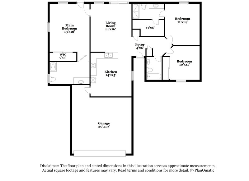 2,090/Mo, 851 Voyager St Henderson, NV 89002 Floor Plan View