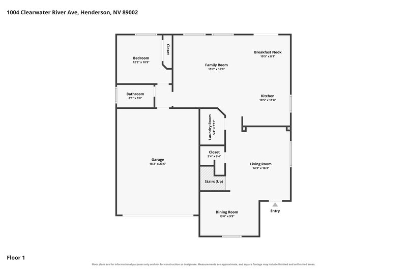 2,755/Mo, 1004 Clearwater River Ave Henderson, NV 89002 Floor Plan View 2