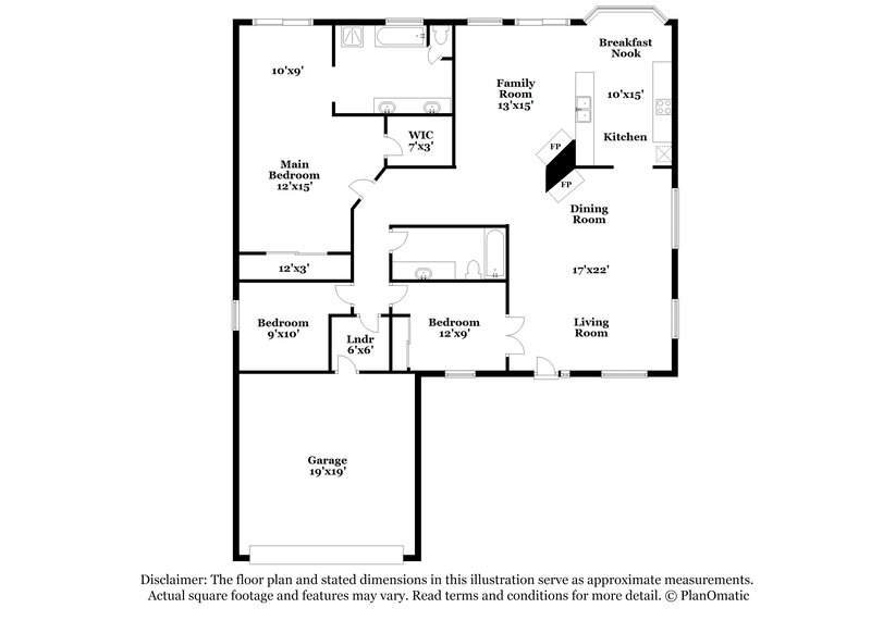 2,040/Mo, 847 Woodtack Cove Way Henderson, NV 89002 Floor Plan View