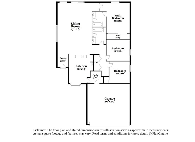 1,995/Mo, 613 Black Sand Ct Henderson, NV 89011 Floor Plan View