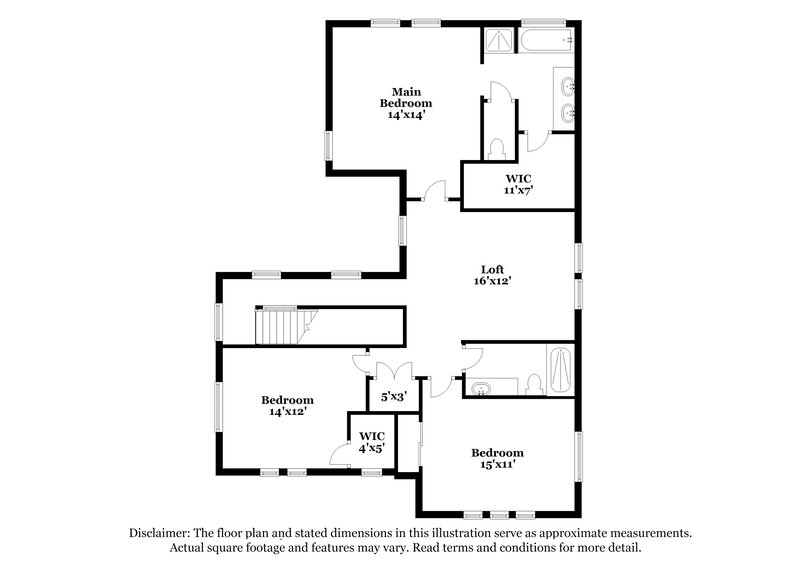 2,100/Mo, 684 Monument Point St Henderson, NV 89002 Floorplan View 2