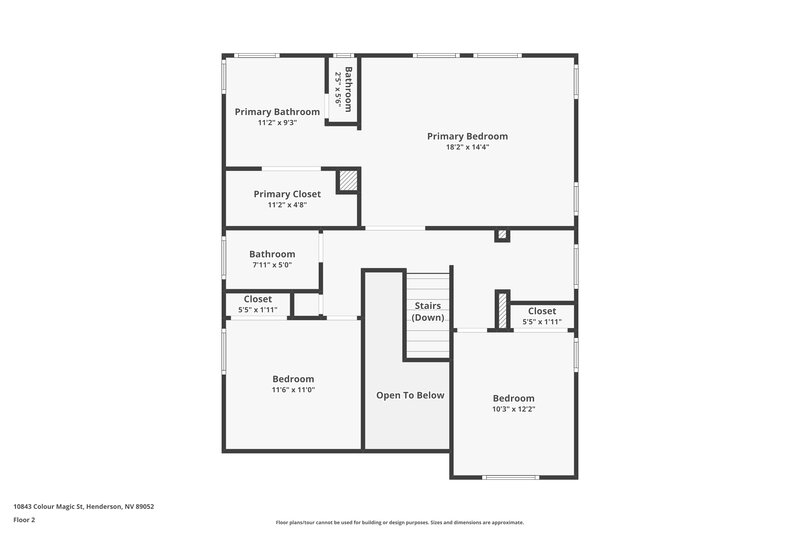 2,220/Mo, 10843 Colour Magic St Henderson, NV 89052 Floorplan View 2