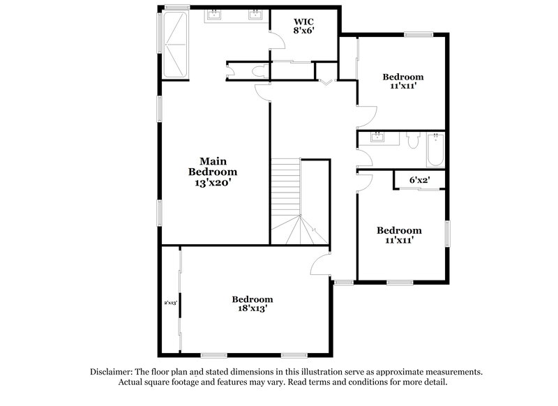 2,385/Mo, 8429 Shady Pines Dr Las Vegas, NV 89131 Floor Plan View 2