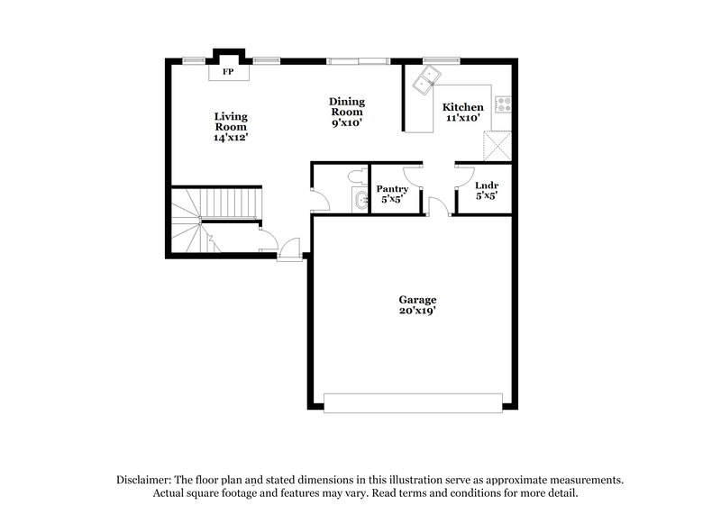 2,175/Mo, 9163 Sparkling Star St Las Vegas, NV 89123 Floor Plan View