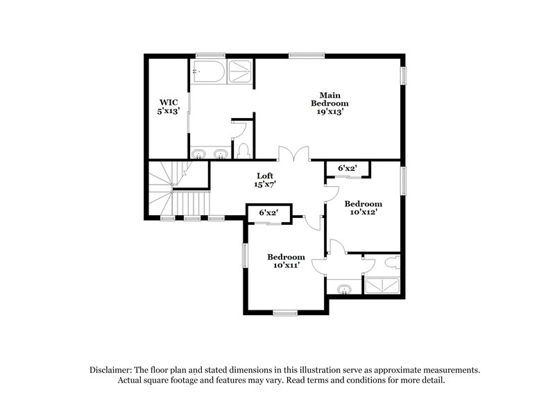 2,175/Mo, 9163 Sparkling Star St Las Vegas, NV 89123 Floor Plan View 2