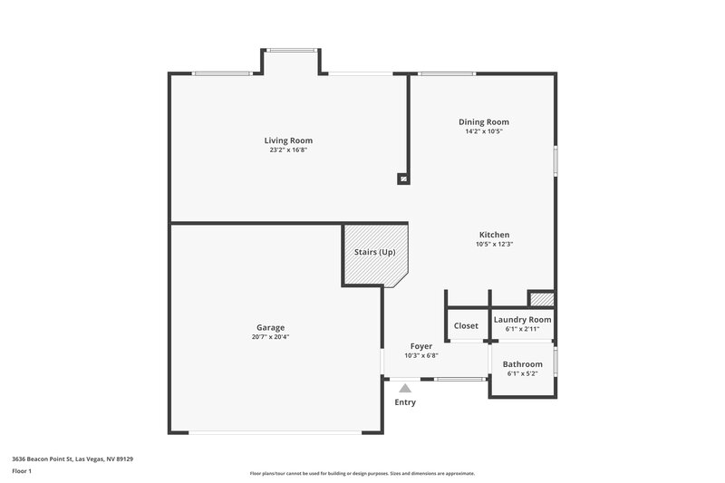 2,015/Mo, 3636 Beacon Point St Las Vegas, NV 89129 Floor Plan View