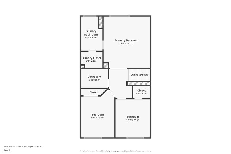2,015/Mo, 3636 Beacon Point St Las Vegas, NV 89129 Floor Plan View 2