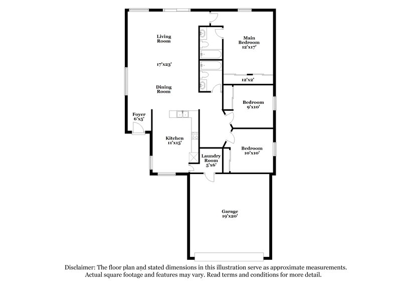 1,925/Mo, 996 Skyforest Dr Henderson, NV 89011 Floor Plan View