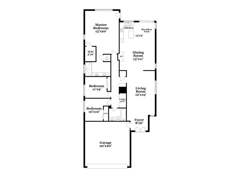 2,055/Mo, 1524 Splinter Rock Way North Las Vegas, NV 89031 Floorplan View