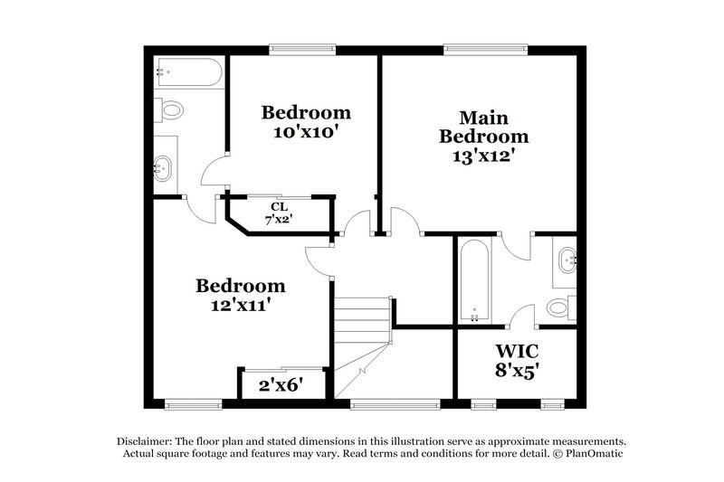 1,950/Mo, 1085 Wild Fern Ct Las Vegas, NV 89183 Floor Plan View