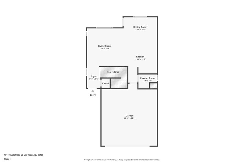 2,135/Mo, 10119 Watchtide Ct Las Vegas, NV 89166 Floorplan View