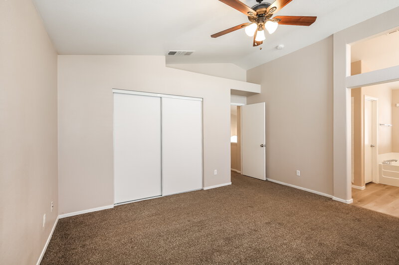 2,355/Mo, 1842 Falling Tree Ave North Las Vegas, NV 89031 Main Bedroom View 2