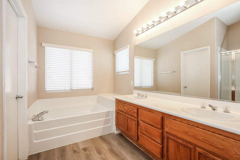 2,355/Mo, 1842 Falling Tree Ave North Las Vegas, NV 89031 Main Bathroom View 2