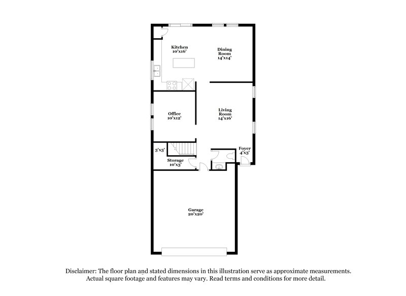 2,295/Mo, 5040 Diamond Ranch Ave Las Vegas, NV 89131 Floor Plan View