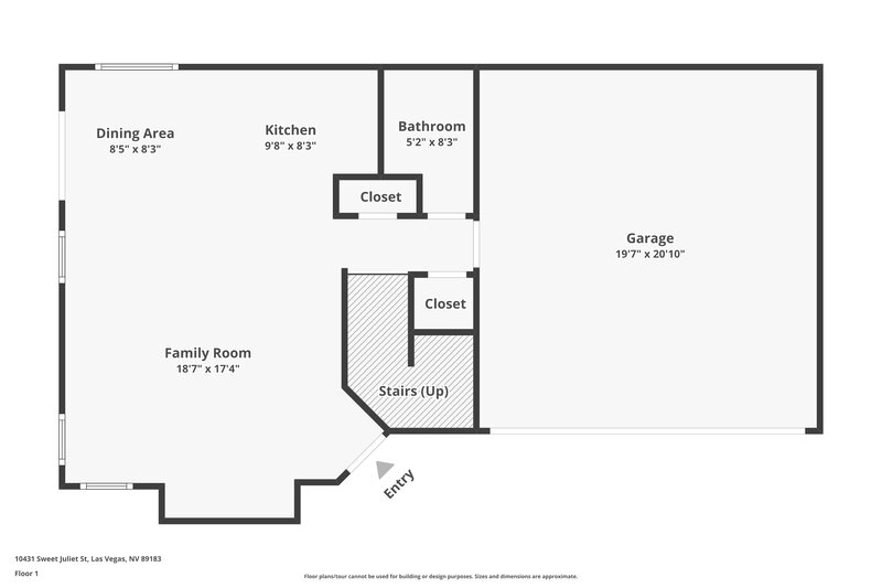1,940/Mo, 10431 Sweet Juliet St Las Vegas, NV 89183 Floor Plan View 2
