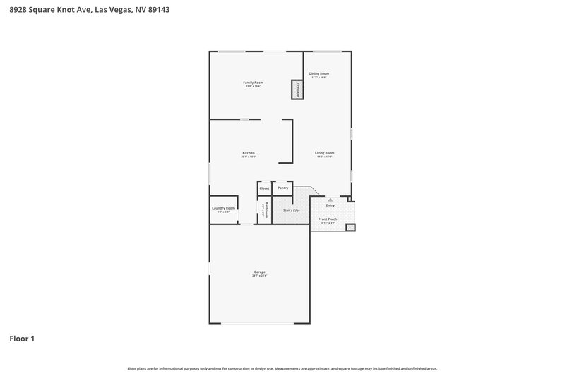2,385/Mo, 8928 Square Knot Ave Las Vegas, NV 89143 Floor Plan View