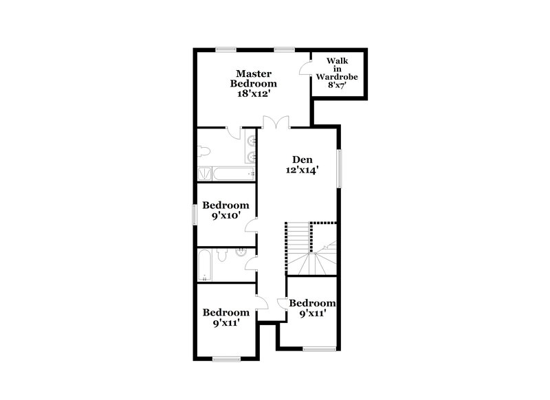 2,385/Mo, 8928 Square Knot Ave Las Vegas, NV 89143 Floor Plan View 2
