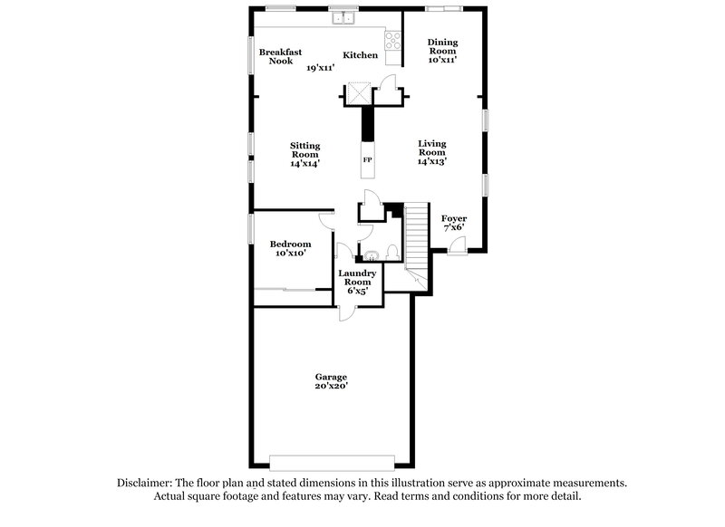 3,740/Mo, 8600 Hidden Pines Ave Las Vegas, NV 89143 Floor Plan View