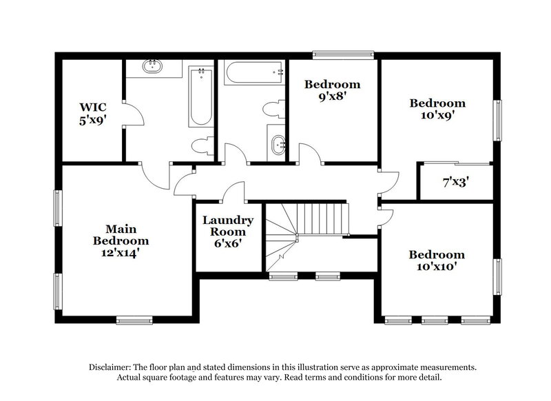 2,275/Mo, 10460 Chrisman Ave Las Vegas, NV 89129 Floorplan View 2