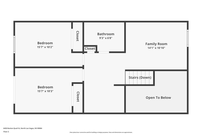 2,655/Mo, 6450 Button Quail St North Las Vegas, NV 89084 Floor Plan View 2