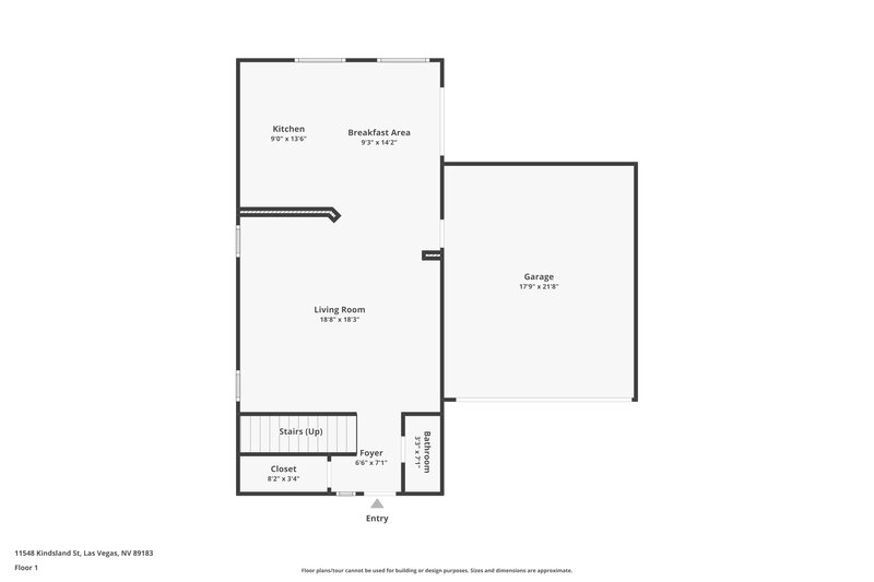 2,135/Mo, 11548 Kindsland St Las Vegas, NV 89183 Floorplan View