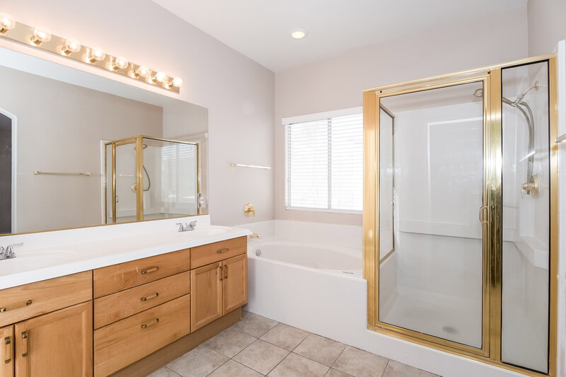 3,740/Mo, 7221 Golden Falcon St Las Vegas, NV 89131 Master Bathroom View