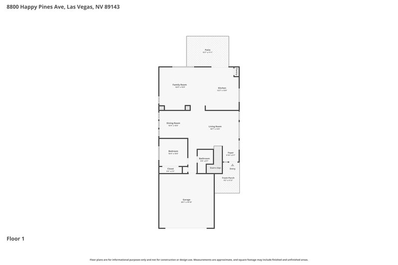 2,470/Mo, 8800 Happy Pines Ave Las Vegas, NV 89143 Floor Plan View