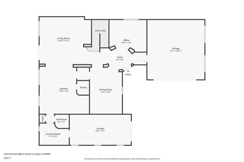 2,750/Mo, 5724 Breckenridge St North Las Vegas, NV 89081 Floor Plan View 2