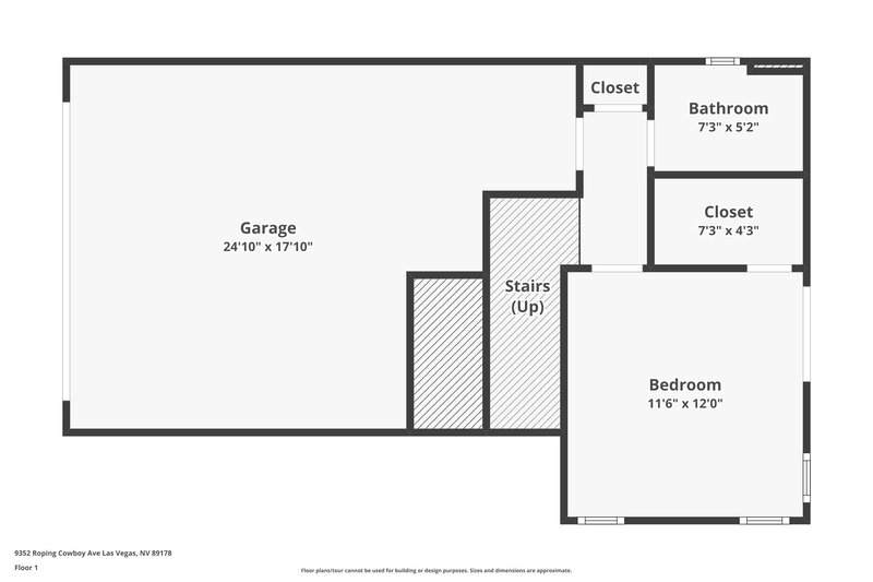 2,180/Mo, 9352 Roping Cowboy Ave Las Vegas, NV 89178 Floor Plan View