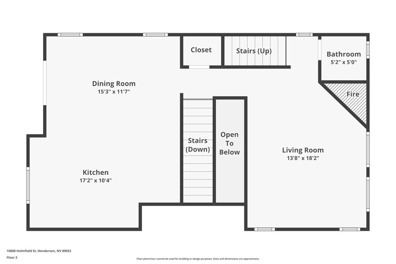 2,235/Mo, 10808 Holmfield St Henderson, NV 89052 Floor Plan View 2