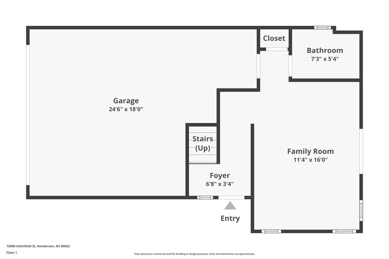 2,235/Mo, 10808 Holmfield St Henderson, NV 89052 Floor Plan View 3