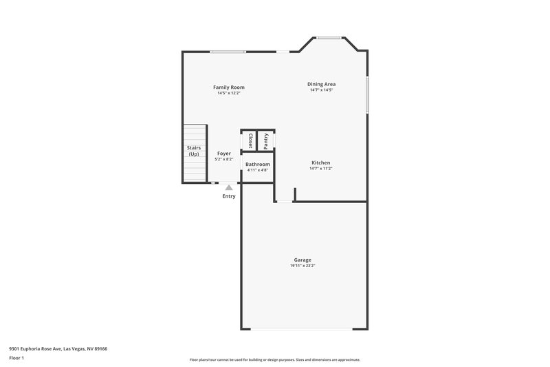 3,080/Mo, 9301 Euphoria Rose Ave Las Vegas, NV 89166 Floor Plan View