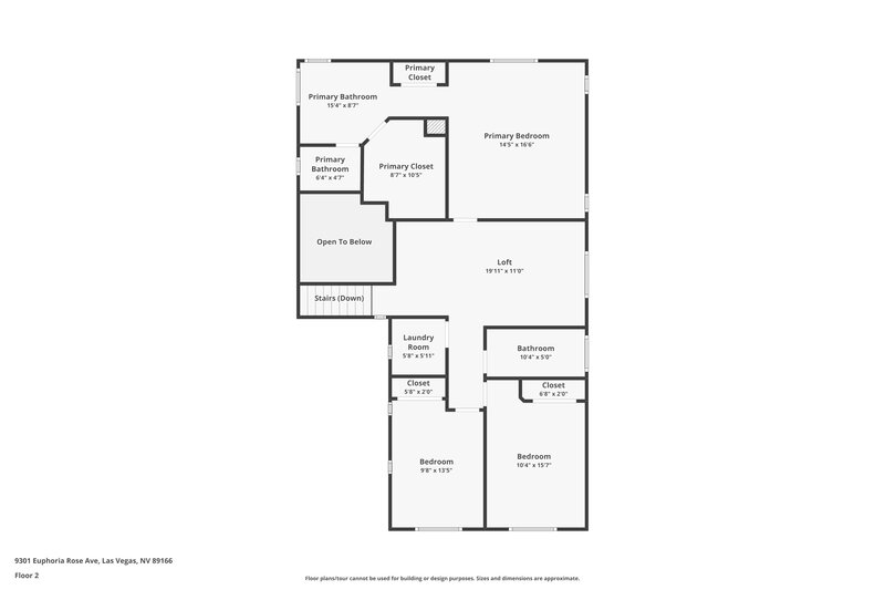 3,080/Mo, 9301 Euphoria Rose Ave Las Vegas, NV 89166 Floor Plan View 2