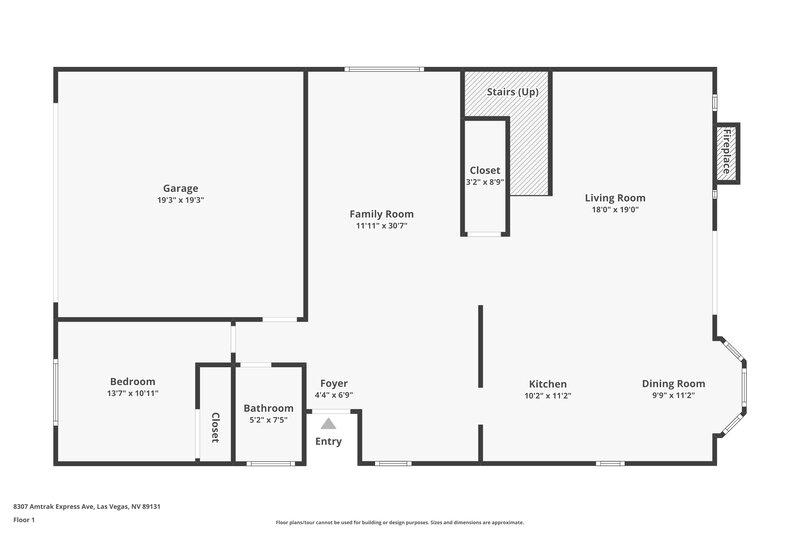 2,315/Mo, 8307 Amtrak Express Ave Las Vegas, NV 89131 Floor Plan View
