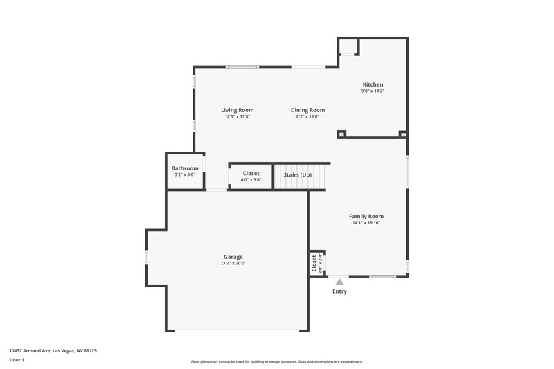 3,150/Mo, 10457 Armand Ave Las Vegas, NV 89129 Floor Plan View